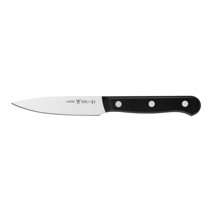 HENCKELS Razor-Sharp Solution 18-pc Knife Set with Block, Chef Knife, Steak Knife, Utility Knife, Dark Brown, Stainless Steel, German Engineered Informed by 100+ Years of Mastery