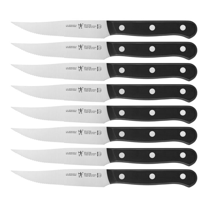 HENCKELS Razor-Sharp Solution 18-pc Knife Set with Block, Chef Knife, Steak Knife, Utility Knife, Dark Brown, Stainless Steel, German Engineered Informed by 100+ Years of Mastery