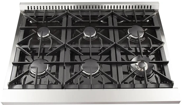 Forno Appliance Package - 36" Dual Fuel Range, Dishwasher, 36" Refrigerator