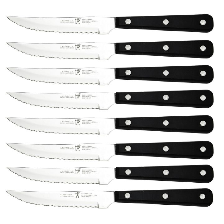 HENCKELS Razor-Sharp Steak Knife Set of 8, German Engineered Informed by 100+ Years of Mastery