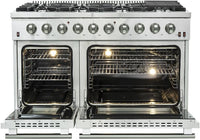 Forno Appliance Package - 48 Inch Gas Range, Dishwasher, 60 Inch Refrigerator, 3-Piece Package