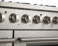 Forno Appliance Package - 48 Inch Gas Range, Dishwasher, 60 Inch Refrigerator, 3-Piece Package