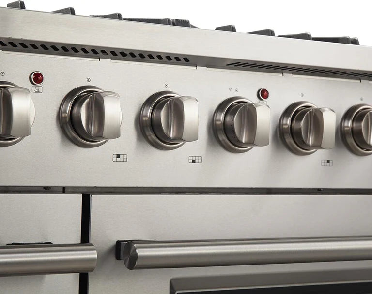 Forno Appliance Package - 48 Inch Gas Range, Dishwasher, 60 Inch Refrigerator