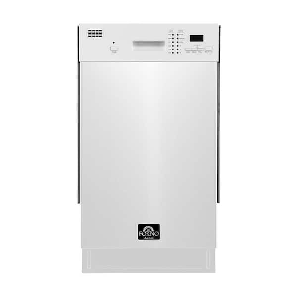 FORNO Espresso Polo 18" Built-in Dishwasher in Stainless Steel (FDWBI8041-18S)
