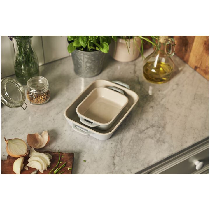 Staub Ceramic 2-pc Rectangular Baking Dish Set Macaron Pastel