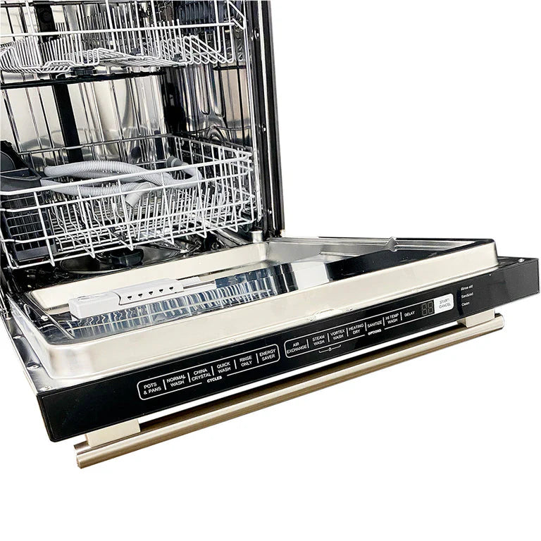 Forno Appliance Package - 30" Dual Fuel Range, Dishwasher, 60" Refrigerator