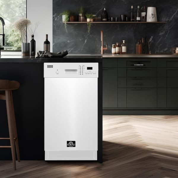 FORNO Espresso Polo 18" Built-in Dishwasher in Stainless Steel (FDWBI8041-18S)