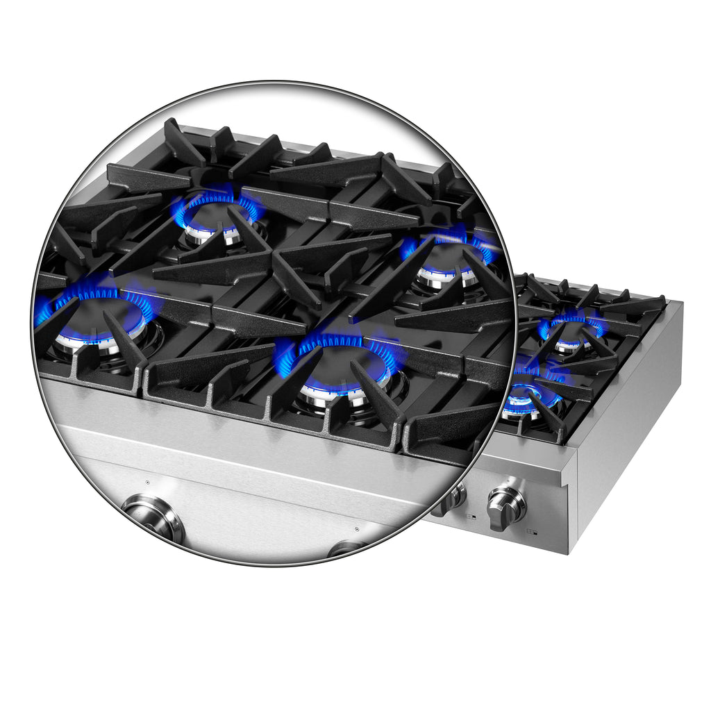 FORNO COSSATO ALTA QUALITA 36" GAS RANGETOP (FCTGS5737-36)