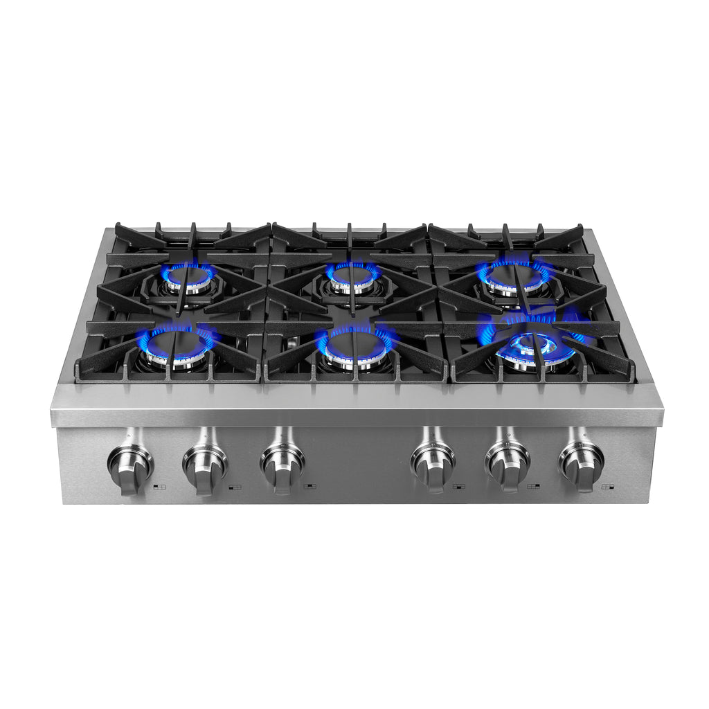 FORNO COSSATO ALTA QUALITA 36" GAS RANGETOP (FCTGS5737-36)