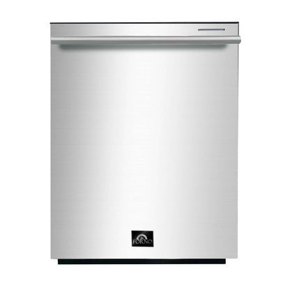 FORNO Premium 3-Piece Kitchen Bundle - Galiano 36" Dual Fuel Range, 36" French Door Refrigerator, 24" Built-In Dishwasher - FBDL-004-02CAUS