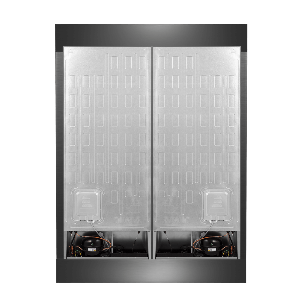 Forno Maderno 60″ 2-Piece Convertible Refrigerator/Freezer Built-In with Decorative Grill Trim, 27.2 cu.ft. (FFFFD1722-60S)