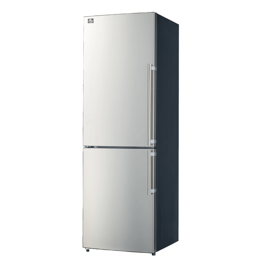 FORNO 23.4" Bottom Mount Freestanding Refrigerator and Freezer with 11.1 Cubic Ft. Total Capacity (Left or Right Swing) (FFFFD1778-24LS)