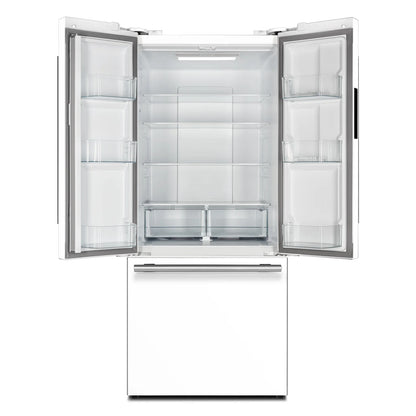 Forno 2-Piece Appliance Package - 30-Inch Electric Range and 30-Inch Refrigerator in White with Stainless Steel Handle (FBDL-003-11US)