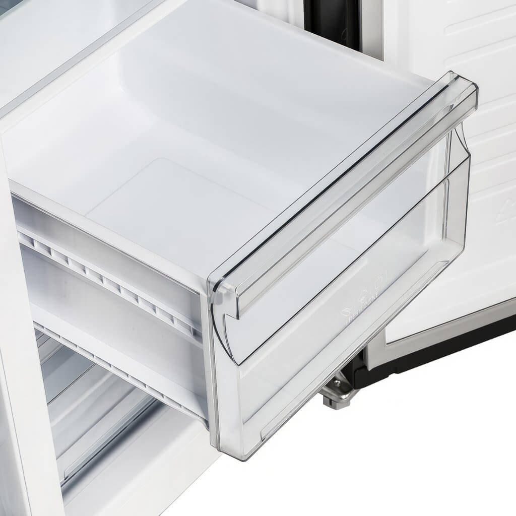 FORNO Salerno Espresso 33-inch Side-by-Side 15.6 Cu.Ft. Black or White Refrigerator (FFRBI1805-33BLK)