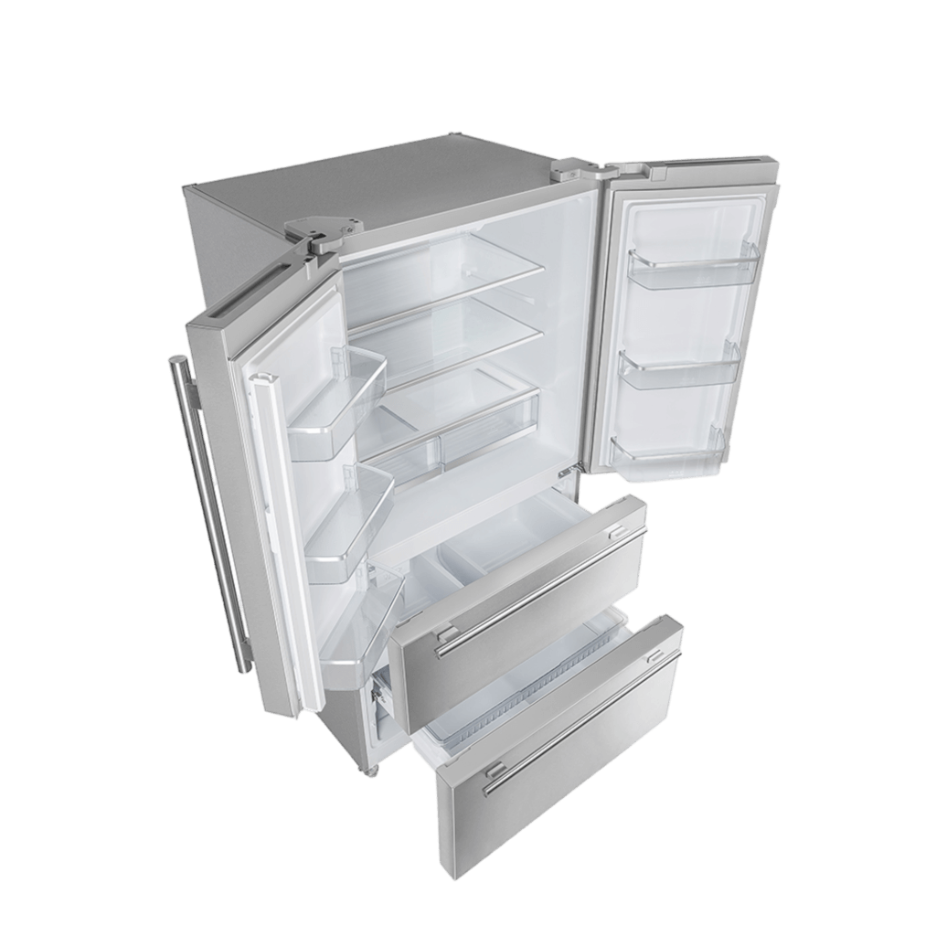 FORNO Moena 36″ French Door 19.2 Cu.Ft. Stainless Steel Refrigerator (FFRBI1820-36SB)