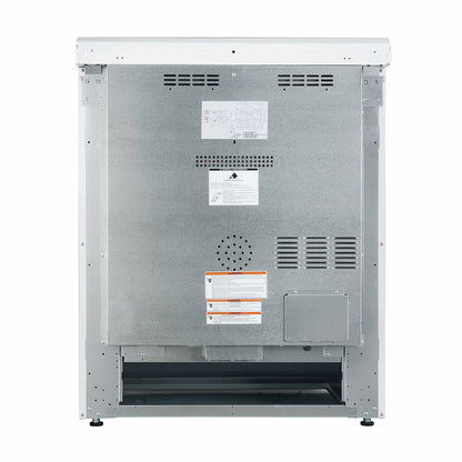 Forno 2-Piece Appliance Package - 30-Inch Electric Range and 30-Inch Refrigerator in White with Stainless Steel Handle (FBDL-003-11US)