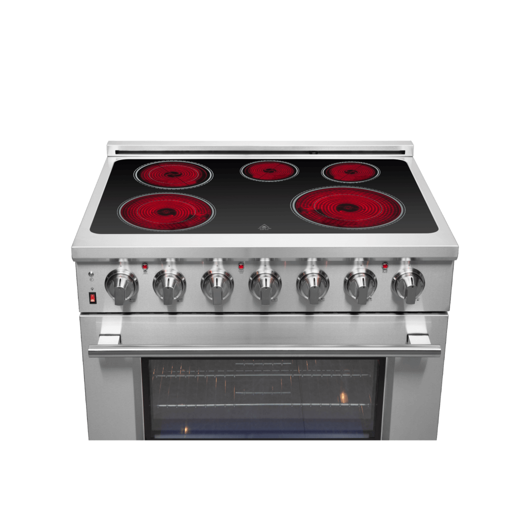 FORNO Massimo 36″ Freestanding Chef Door Electric Range (FFSEL6020-36)