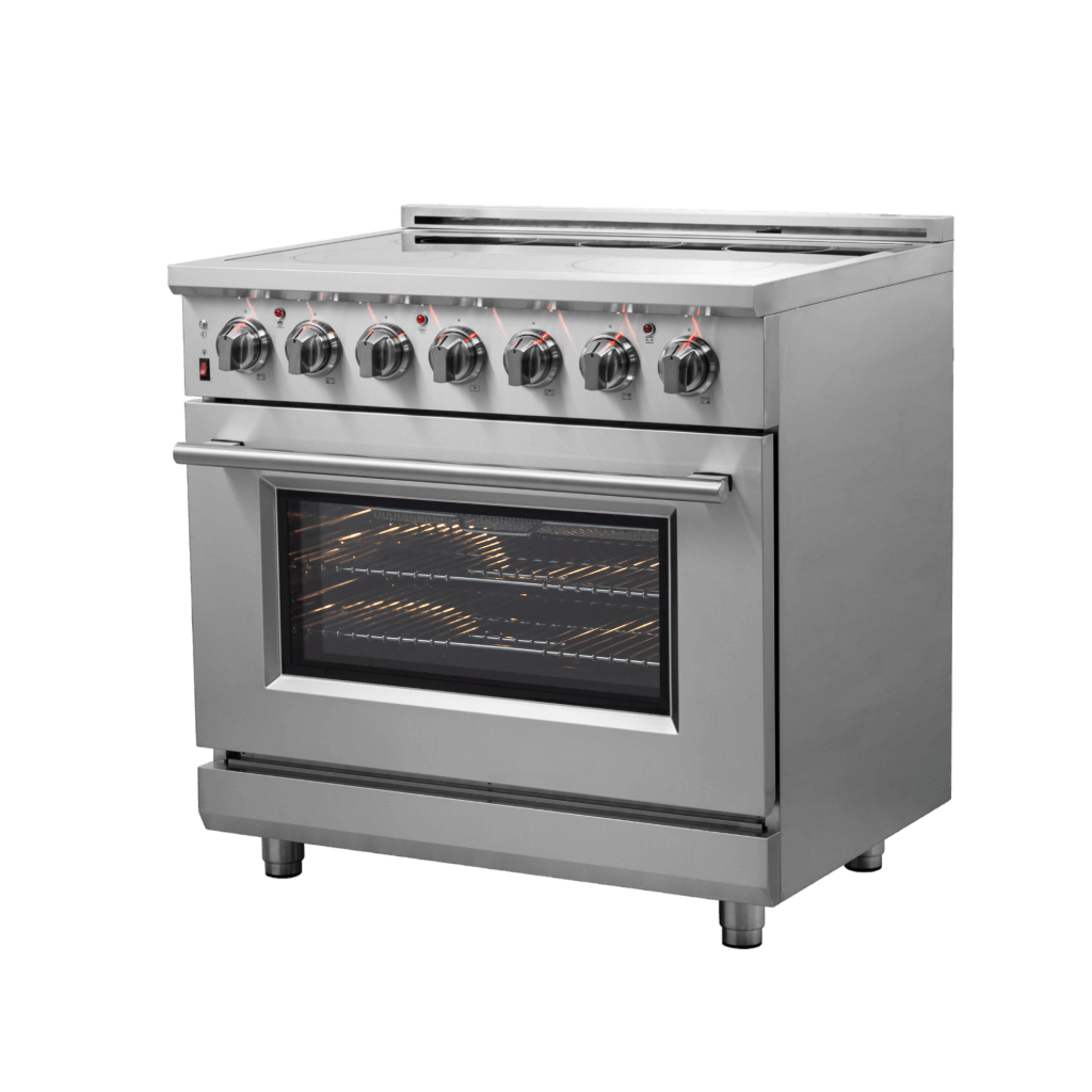 FORNO Massimo 36″ Freestanding Chef Door Electric Range (FFSEL6020-36)