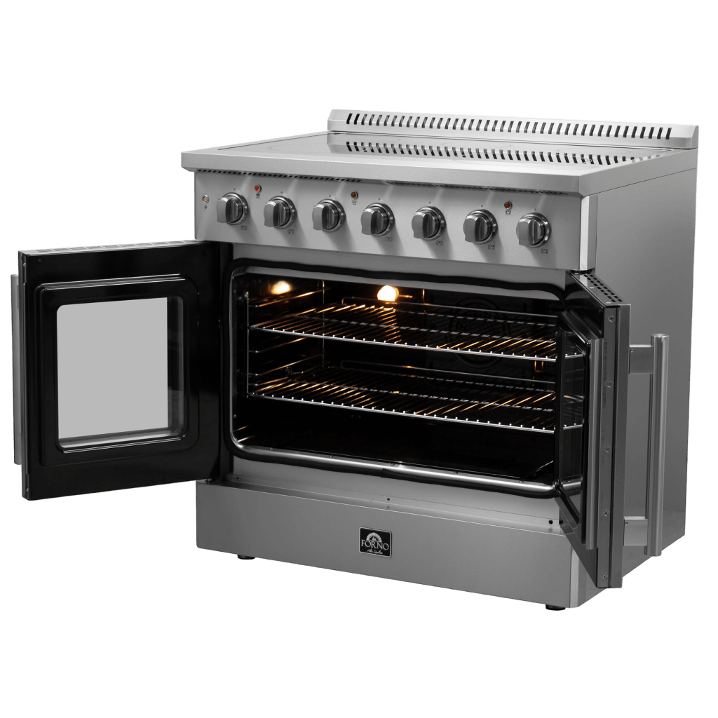 FORNO Galiano 36″ Freestanding French Door Electric Range (FFSEL6917-36)