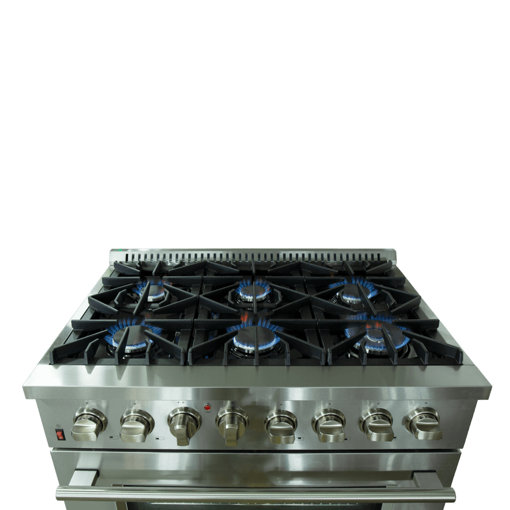 Forno Galiano 36″ Freestanding Dual Fuel Range (FFSGS6156-36)