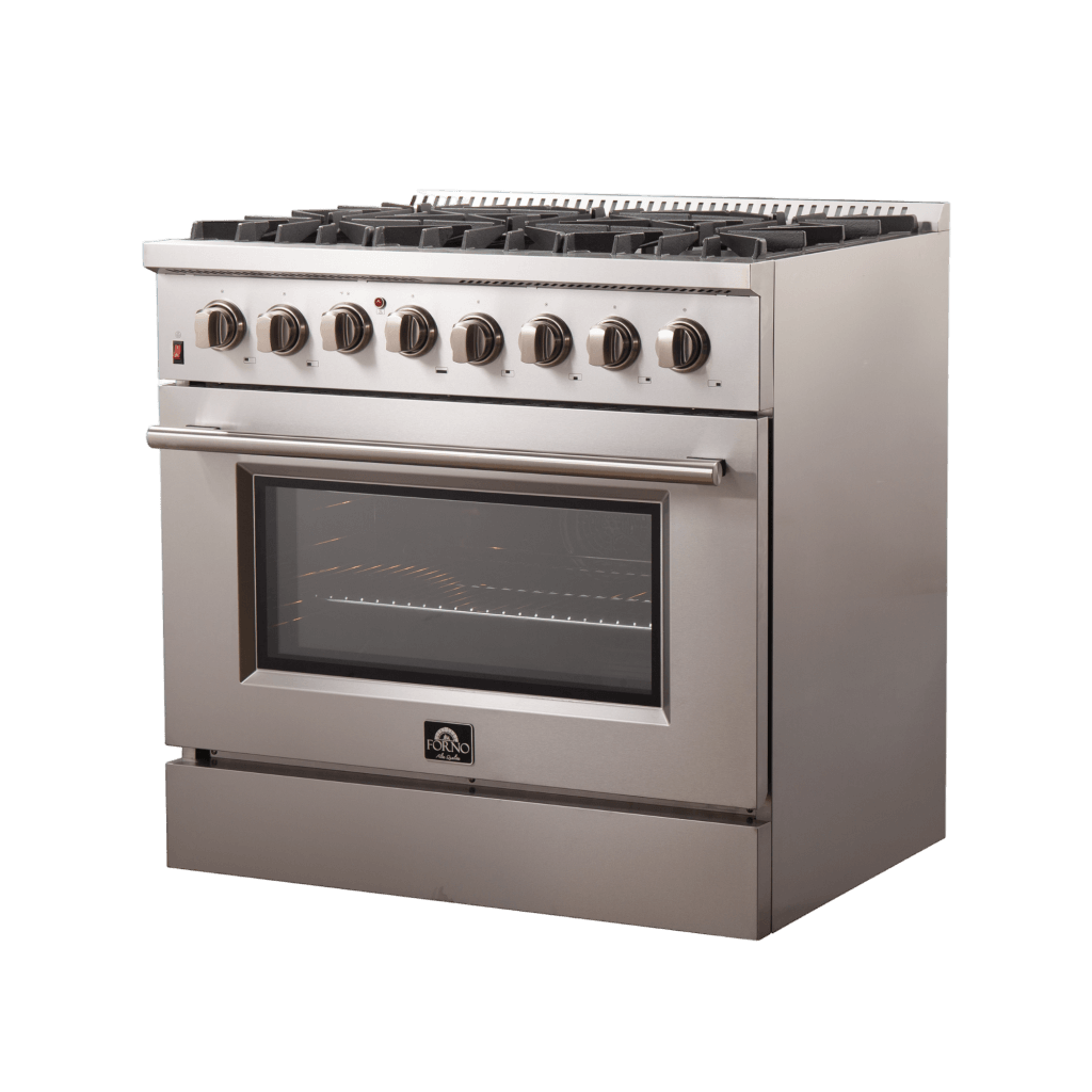 Forno Galiano 36″ Freestanding Dual Fuel Range (FFSGS6156-36)