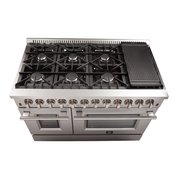FORNO Galiano 48″ Freestanding Dual Fuel Range (FFSGS6156-48)