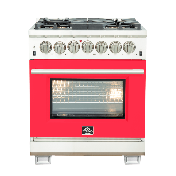 FORNO Capriasca 30″ Freestanding Dual Fuel Range (FFSGS6187-30)