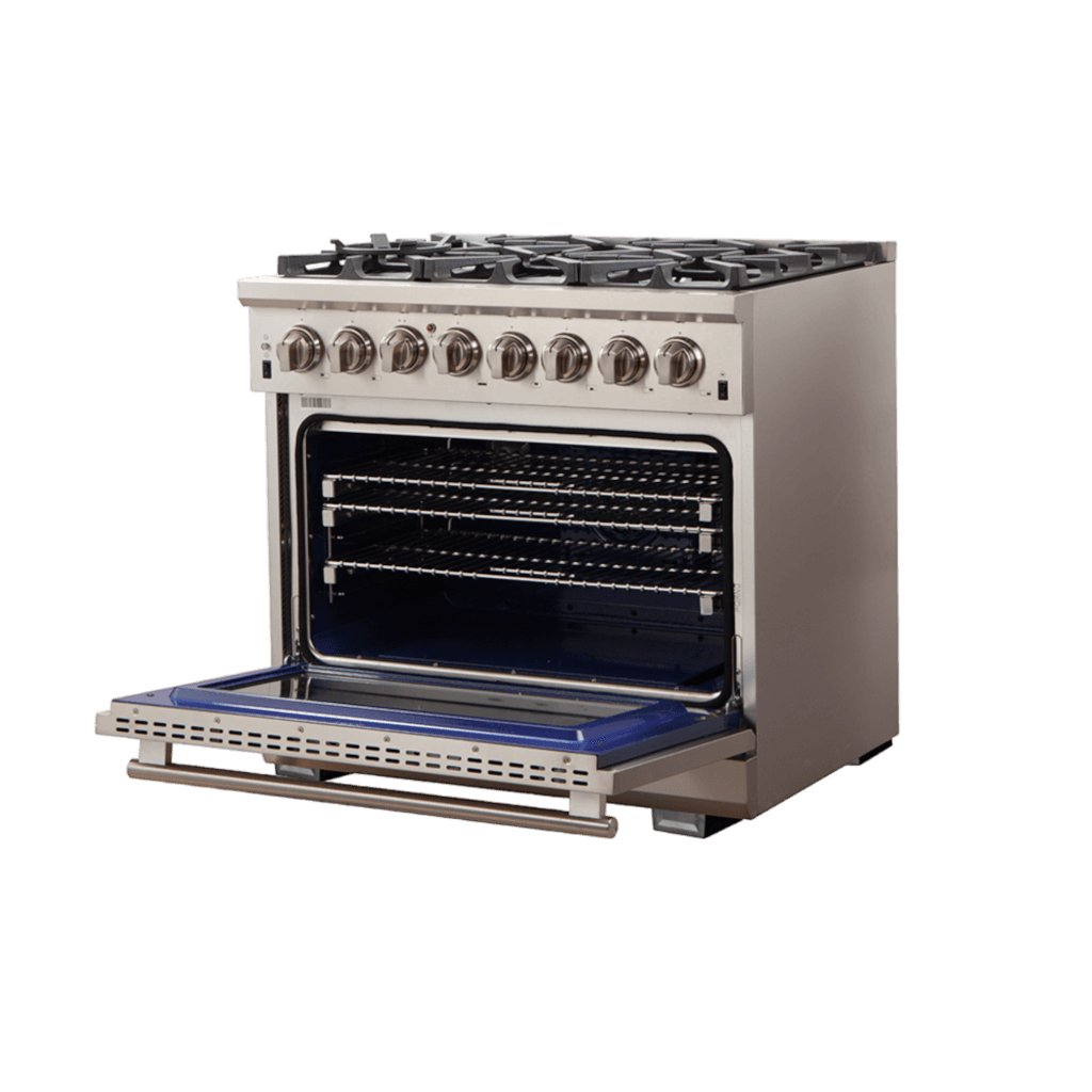 FORNO Capriasca 36″ Freestanding Dual Fuel Range (FFSGS6187-36)