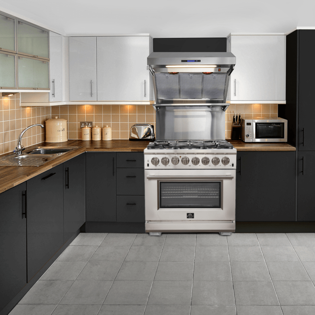 FORNO Capriasca 36″ Freestanding Dual Fuel Range (FFSGS6187-36)