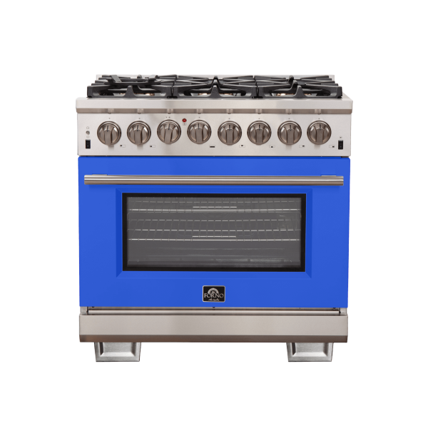 FORNO Capriasca 36″ Freestanding Dual Fuel Range (FFSGS6187-36)