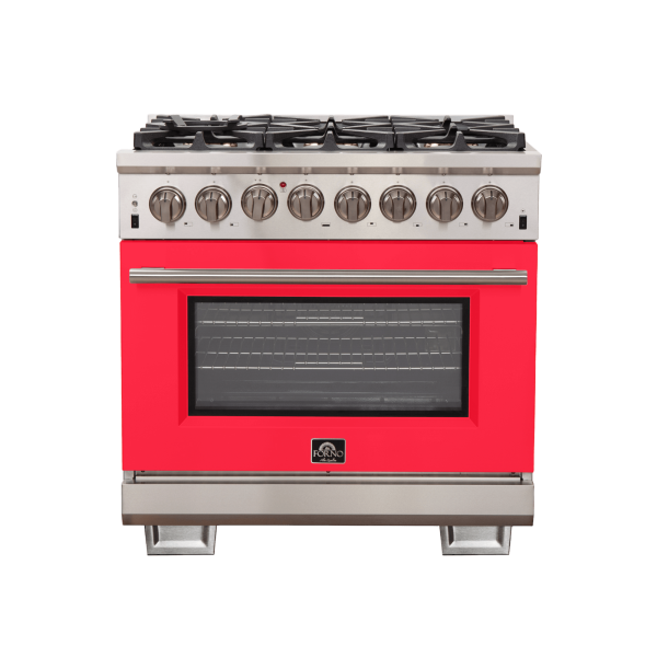 FORNO Capriasca 36″ Freestanding Dual Fuel Range (FFSGS6187-36)