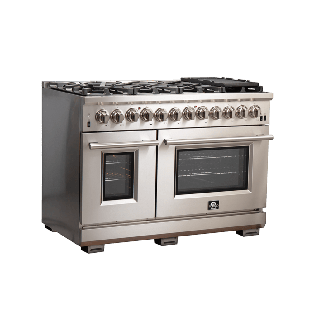 Forno Capriasca 48″ Freestanding Dual Fuel Range (FFSGS6187-48)