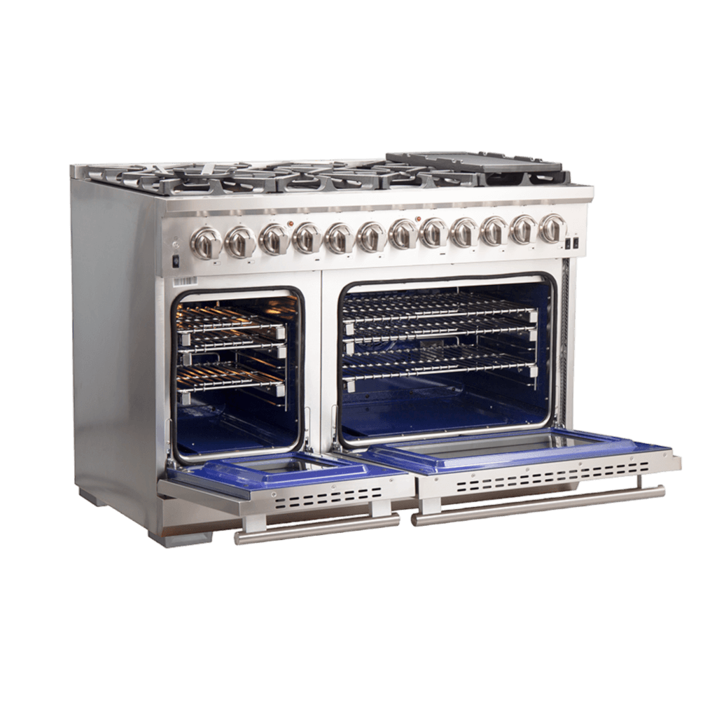 Forno Capriasca 48″ Freestanding Dual Fuel Range (FFSGS6187-48)