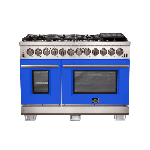Forno Capriasca 48″ Freestanding Dual Fuel Range (FFSGS6187-48)