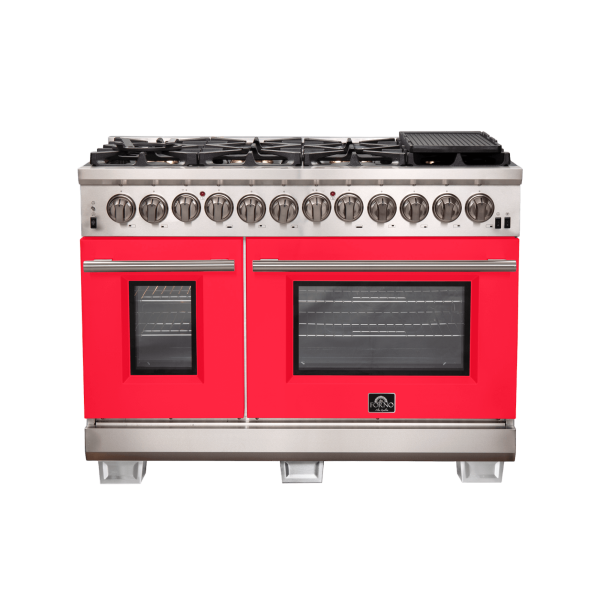 Forno Capriasca 48″ Freestanding Dual Fuel Range (FFSGS6187-48)