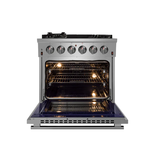 Forno Appliance Package - 30" Dual Fuel Range, Dishwasher, 60" Refrigerator
