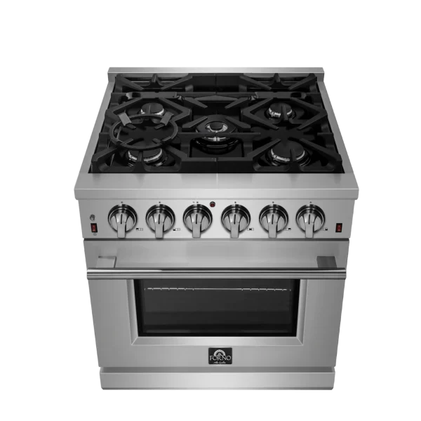 Forno Appliance Package - 30" Dual Fuel Range, Dishwasher, 60" Refrigerator