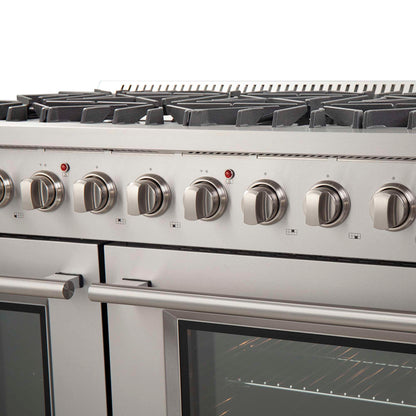 FORNO Premium 2-Piece Kitchen Bundle - Galiano 48" Gas Range, 60" Side-by-Side Refrigerator - FBDL-005-01CAUS
