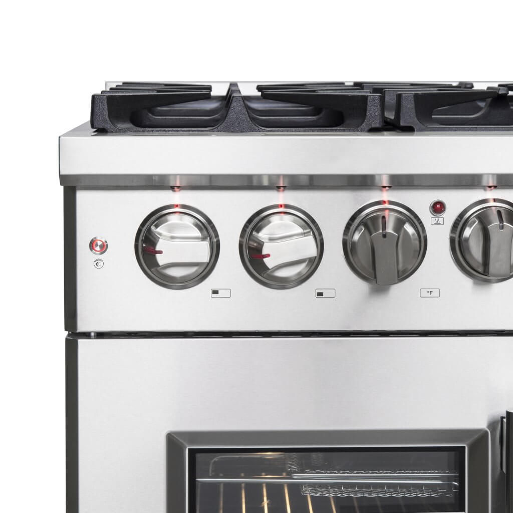 FORNO Massimo 36″ Freestanding French Door Dual Fuel Range (FFSGS6325-36)