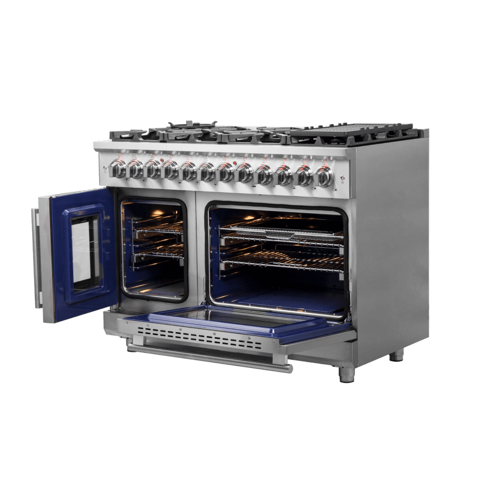 Forno Massimo 48″ Freestanding French Door Dual Fuel Range (FFSGS6325-48)