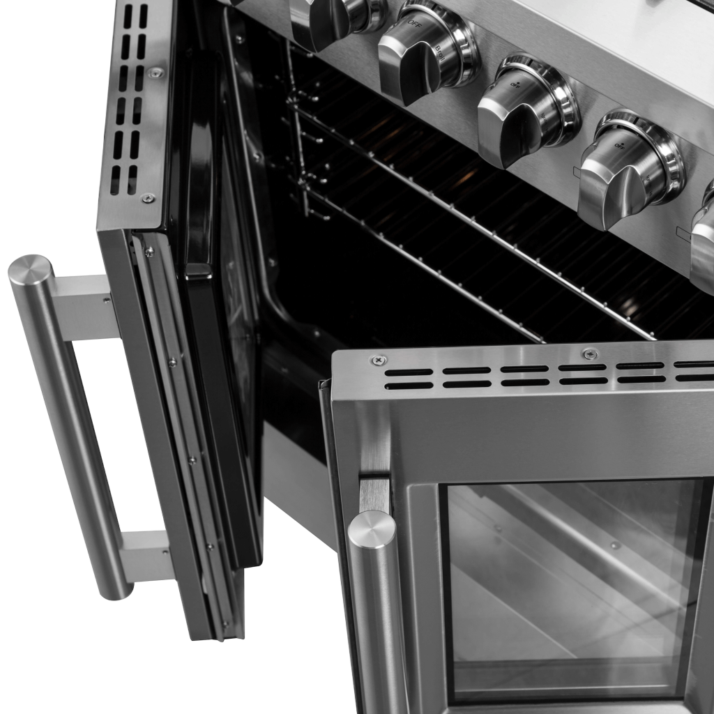 FORNO Galiano 30″ Freestanding French Door Dual Fuel Range (FFSGS6356-30)