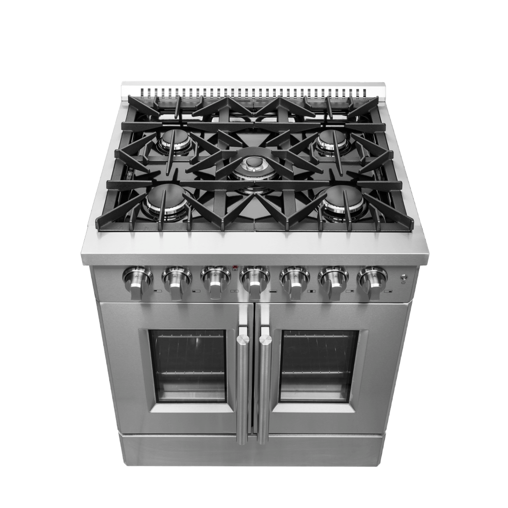 FORNO Galiano 30″ Freestanding French Door Dual Fuel Range (FFSGS6356-30)
