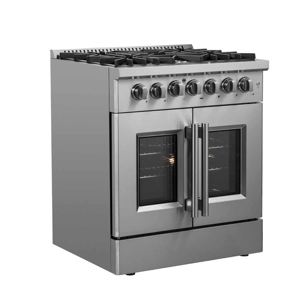 FORNO Galiano 30″ Freestanding French Door Dual Fuel Range (FFSGS6356-30)