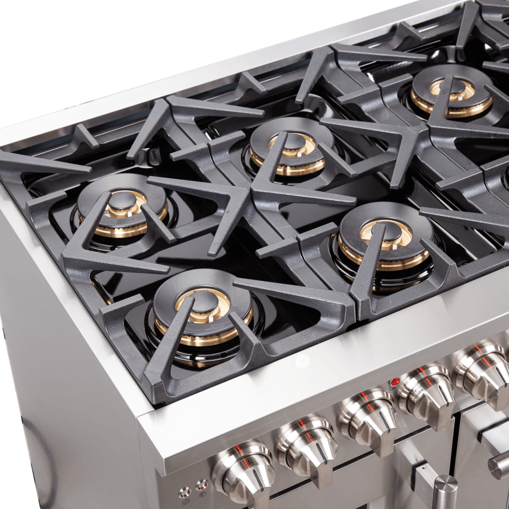 FORNO Capriasca 48″ Freestanding French Door Dual Fuel Range (FFSGS6387-48)