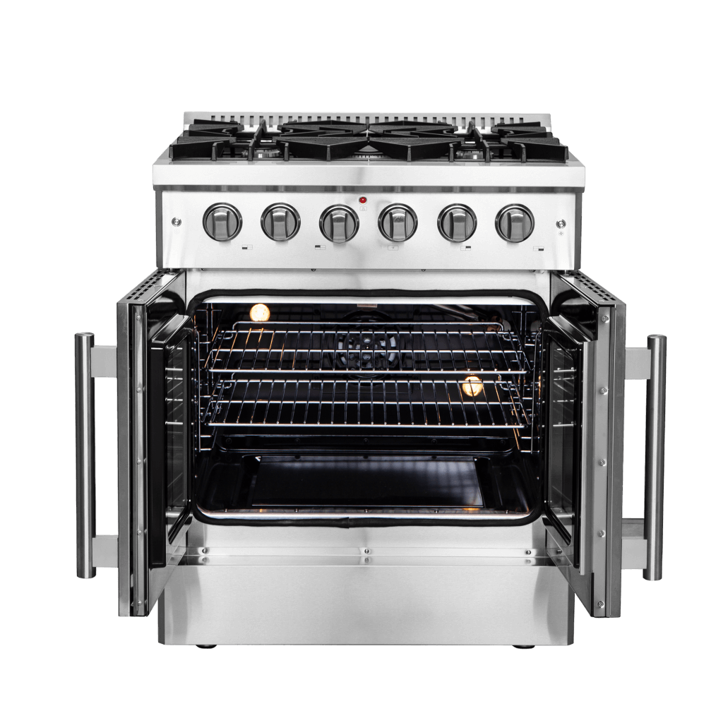 FORNO Galiano 30″ Freestanding French Door Gas Range (FFSGS6444-30)