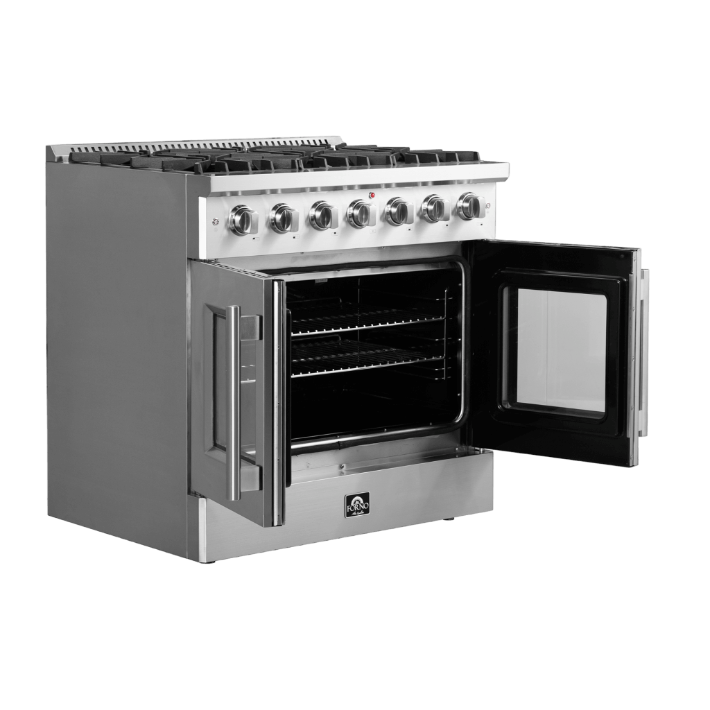 FORNO Galiano 36″ Freestanding French Door Gas Range (FFSGS6444-36)