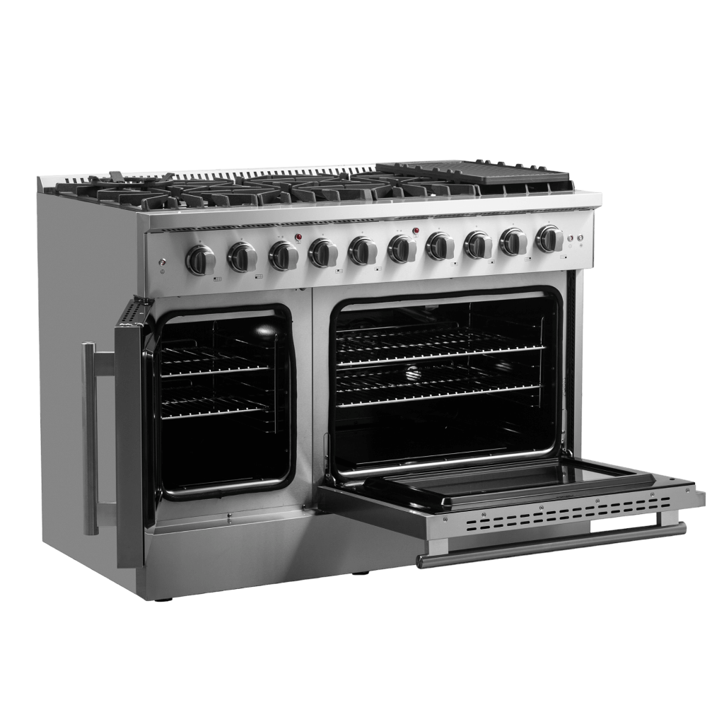 FORNO Galiano 48″ Freestanding French Door Gas Range (FFSGS6444-48)