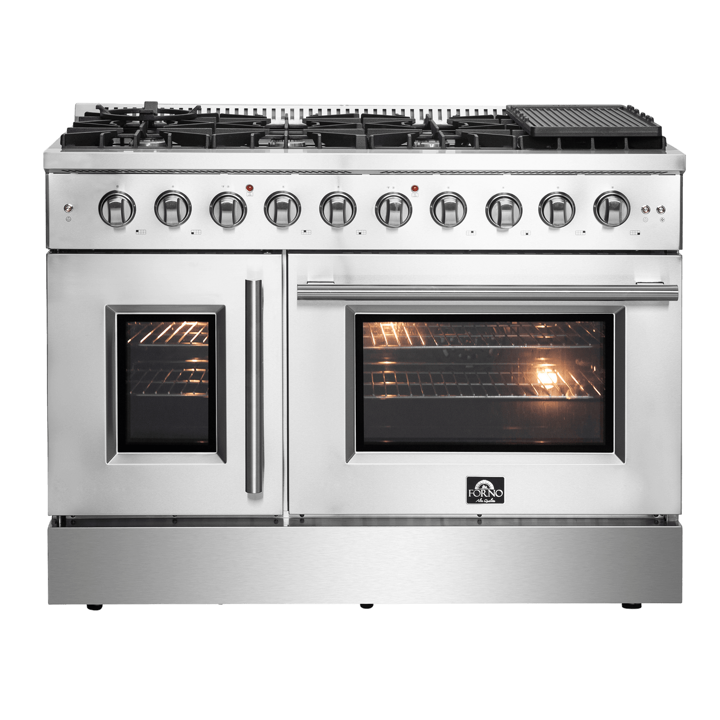 FORNO Galiano 48″ Freestanding French Door Gas Range (FFSGS6444-48)