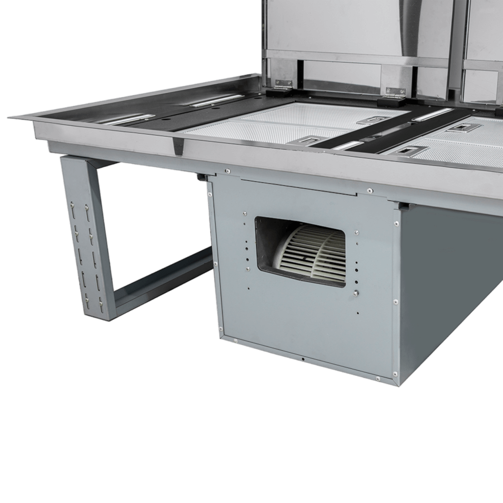 FORNO Arezzo – 44″ Ceiling Range Hood with Perimetric Heat, Odor, Gases and Steam Air Capture (FRHRE5312-44)