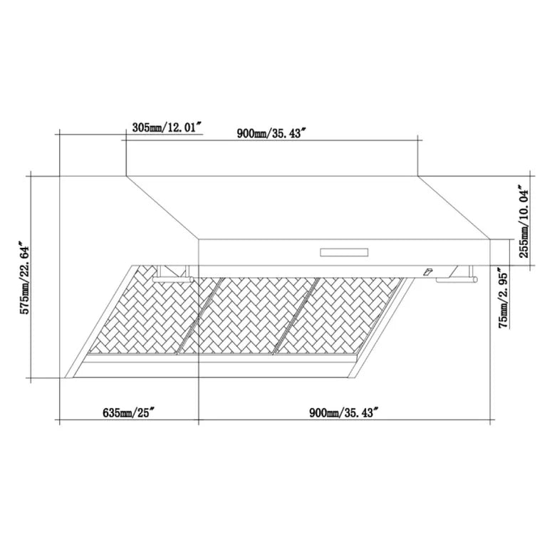 Forno Appliance Package- 36 Inch Gas Range, Wall Mount Range Hood